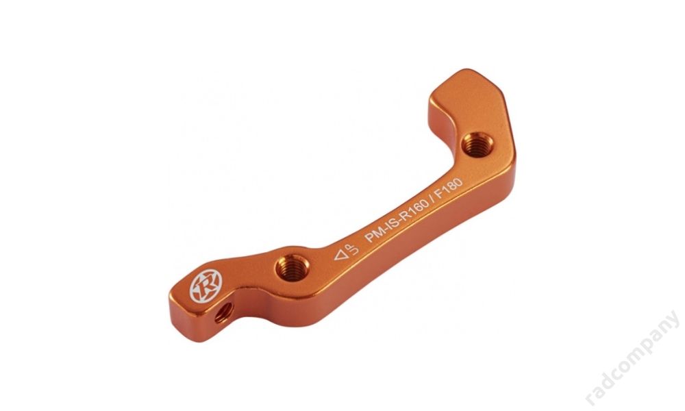 REVERSE Disc Adapter IS-PM 160 Rear & Front 180mm, orange