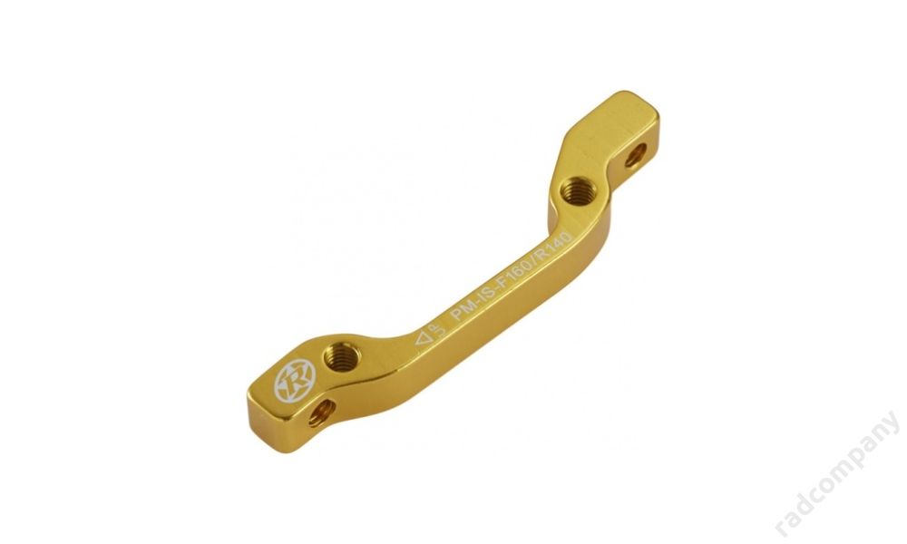 REVERSE Disc Adapter IS-PM 160 Front + Rear 140mm, gold