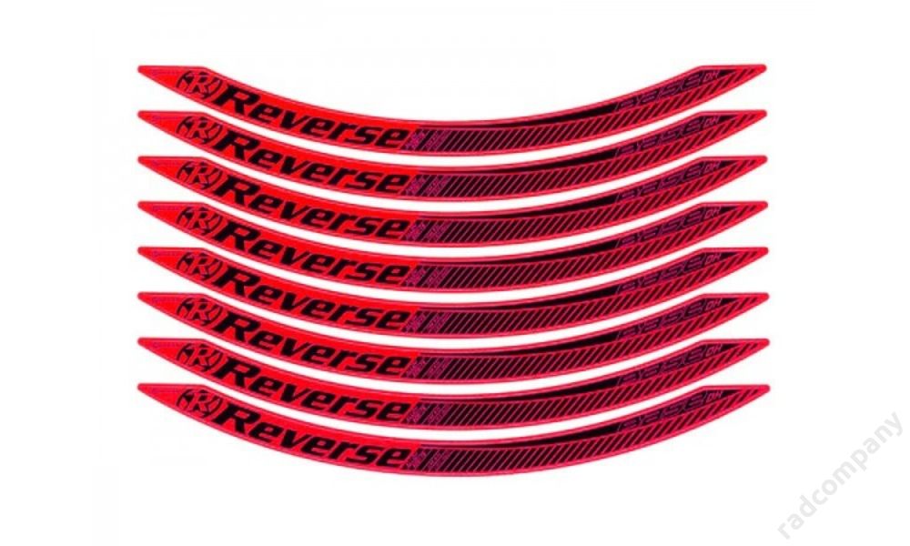 Reverse stickerkit, Red, for Base DH 650B