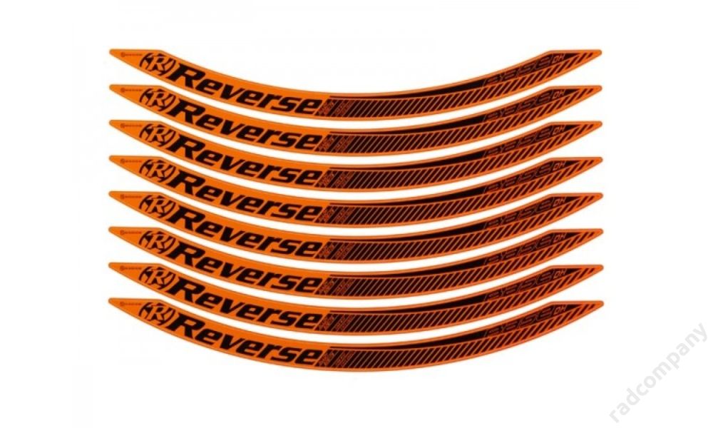 Reverse stickerkit, Fox-orange, for Base DH 650B rim