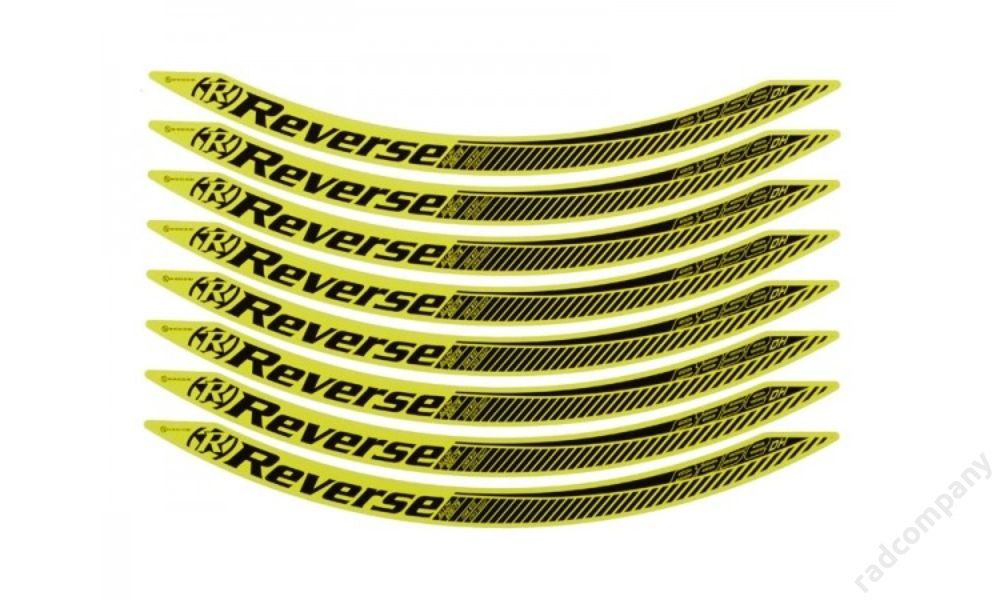 Reverse stickerkit, yellow for Base DH 650B rim