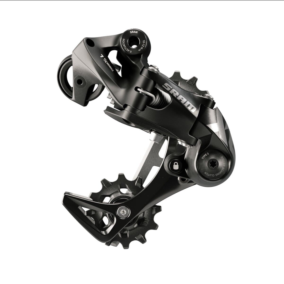  SRAM AM RD X01 DH 1X7SPD MEDIUM CAGE BLK