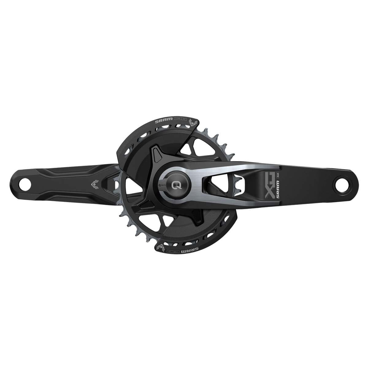 SRAM Crankset Powermeter X0 Eagle Spindle DUB MTB Wide 175mm Black 2-guards 32t T-Type Hajtókar