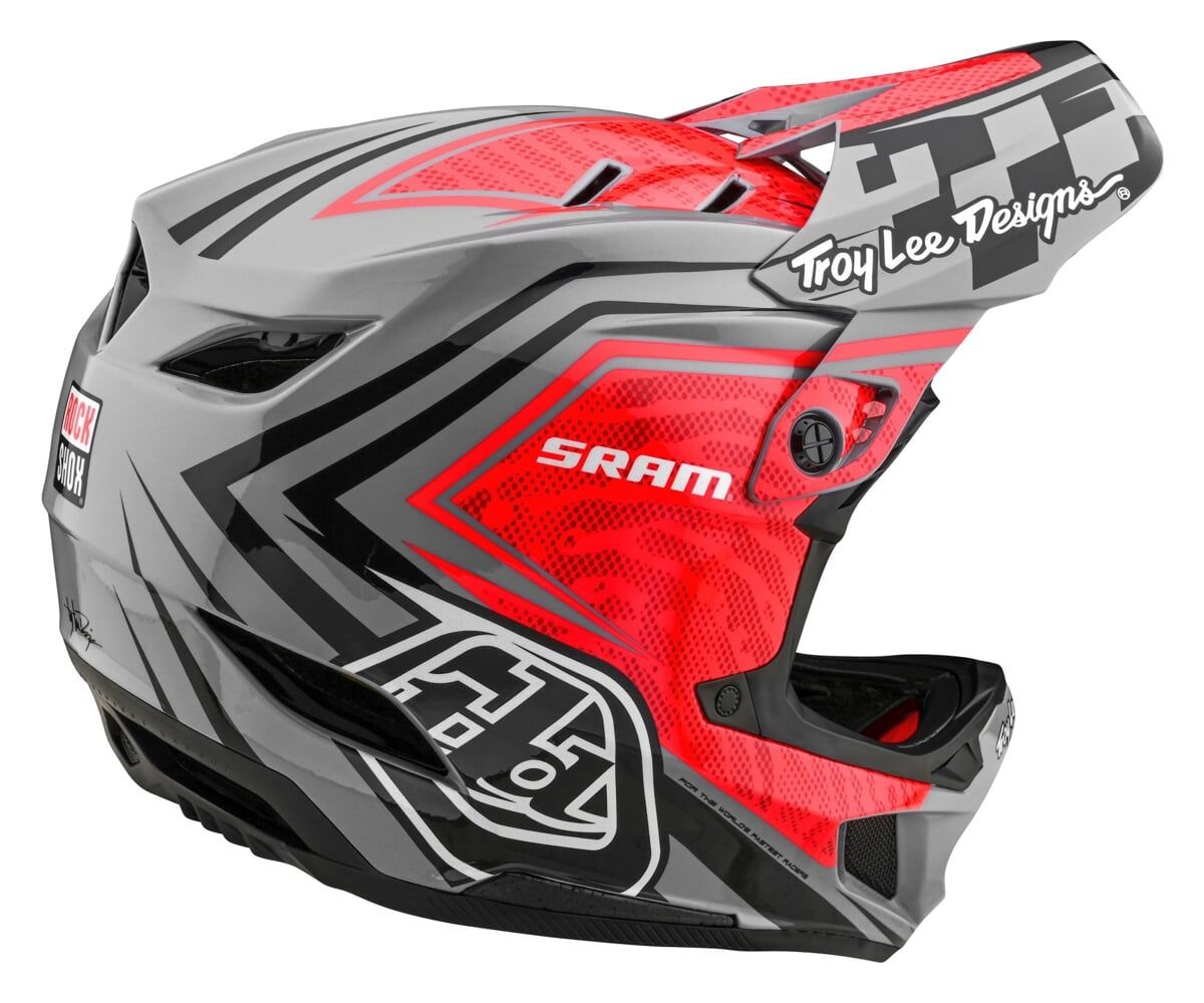 TLD FEJVÉDŐ D4 CARBON SRAM RED / BLACK