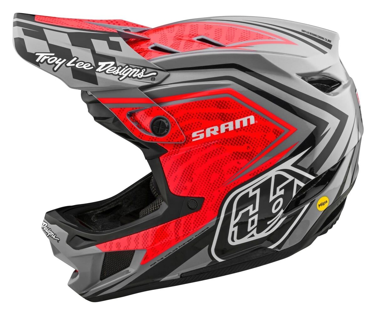 TLD FEJVÉDŐ D4 CARBON SRAM RED / BLACK