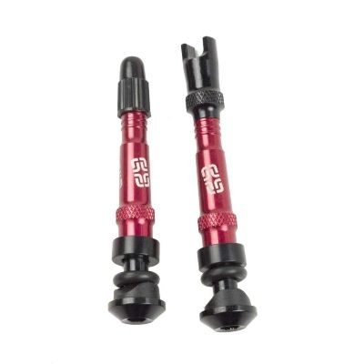 E13 Tubeless Valves | 27-37mm Rim Depth | 2 pcs | Red