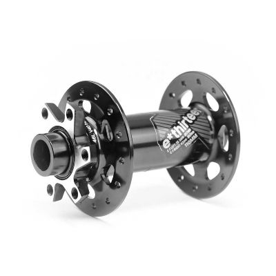 E13 Ultralight Race Aluminum Front Hub | 28h | J-Bend | 110x15mm Boost | Black Kerékagy 