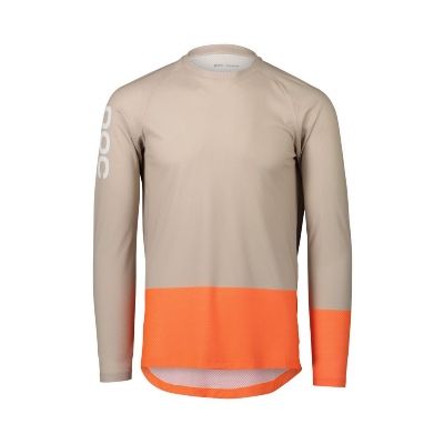 POC MTB Pure LS Mez Light Sandstone Beige/Zink Orange