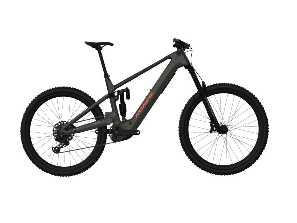 2025 NORCO Range VLT C2 160 B800 Grey/Raw Carbon Ebike