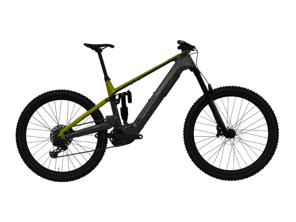 2025 NORCO Sight VLT C1 150 B800 Green/Raw Carbon Ebike