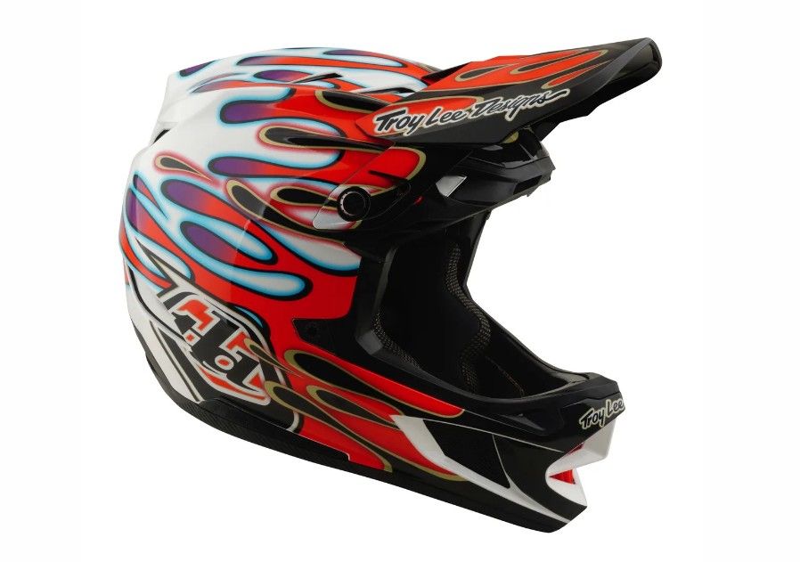 TLD D4 COMPOSITE MIPS OVERSPRAY WHITE / RED FEJVÉDŐ 