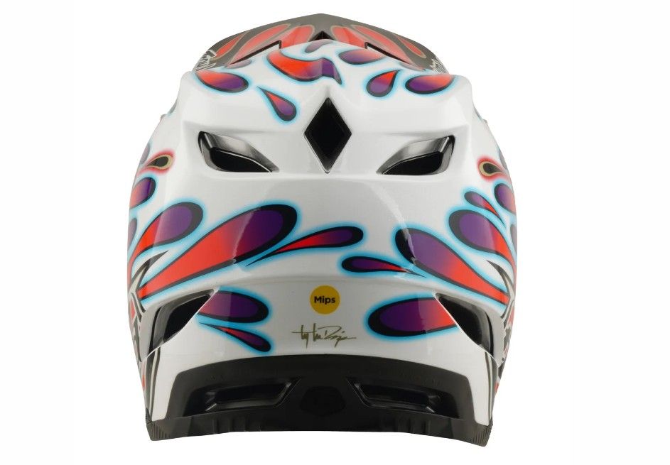 TLD D4 COMPOSITE MIPS OVERSPRAY WHITE / RED FEJVÉDŐ 