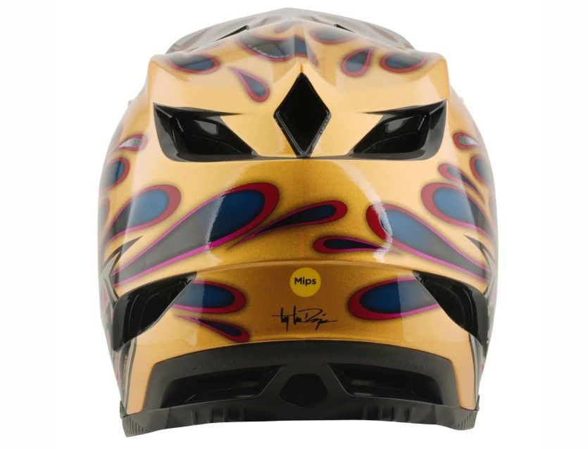 TLD D4 CARBON MIPS OVERSPRAY GOLD / BLACK FEJVÉDŐ 