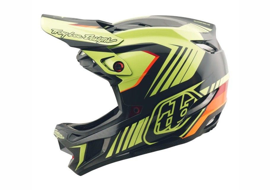 TLD D4 POLYACRYLITE QUALIFIER BLACK / YELLOW FEJVÉDŐ